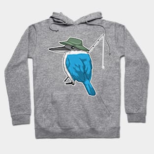 Kingfisher Fishing Fisher Fishing rod Hoodie